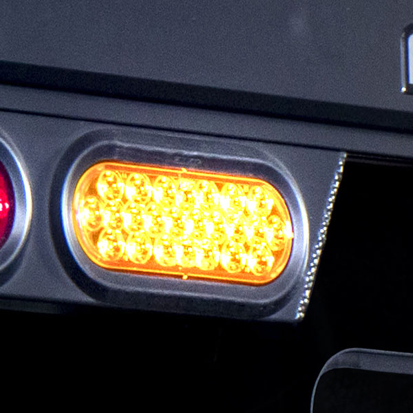 oval amber strobe lights by magnum truck racks