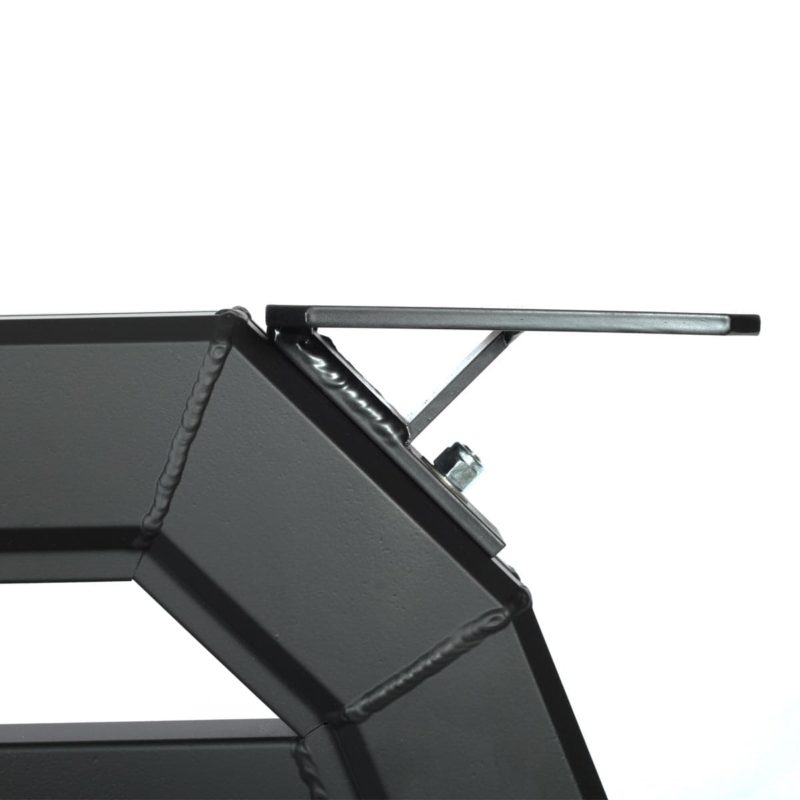 Front angle of a angled bracket on a Magnum Truck Rack