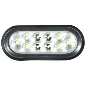 A six inch clear led stop, tail, turn light