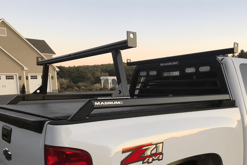 Magnum headache rack, truck bed rails and rear cargo rack.