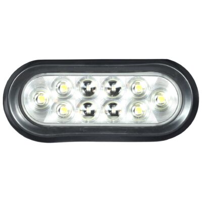 6 Inch Oval White Led Stop Tail Turn Light