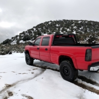 2007 Chevy Silverado 2500HD Classic Low-Pro Rack with lights